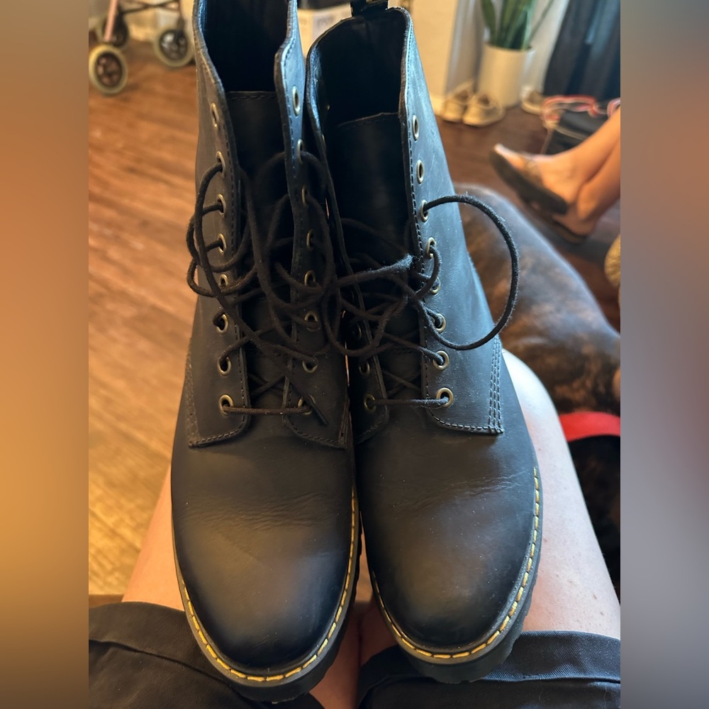 Almost new women’s tall Dr. Martens! I only wore them once at a Halloween party!